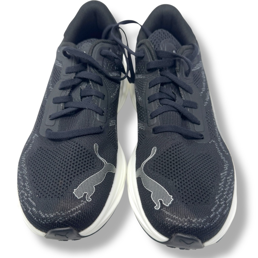 PUMA Magnify Nitro 2 Black Silver Men's Running Shoes Size 8 - Picture 2 of 9